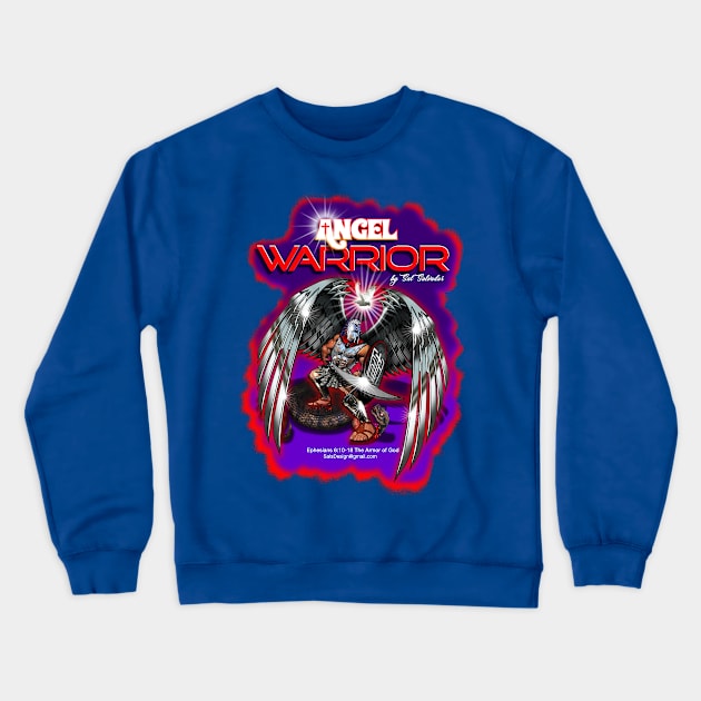 Angel Warrior Crewneck Sweatshirt by MyTeeGraphics